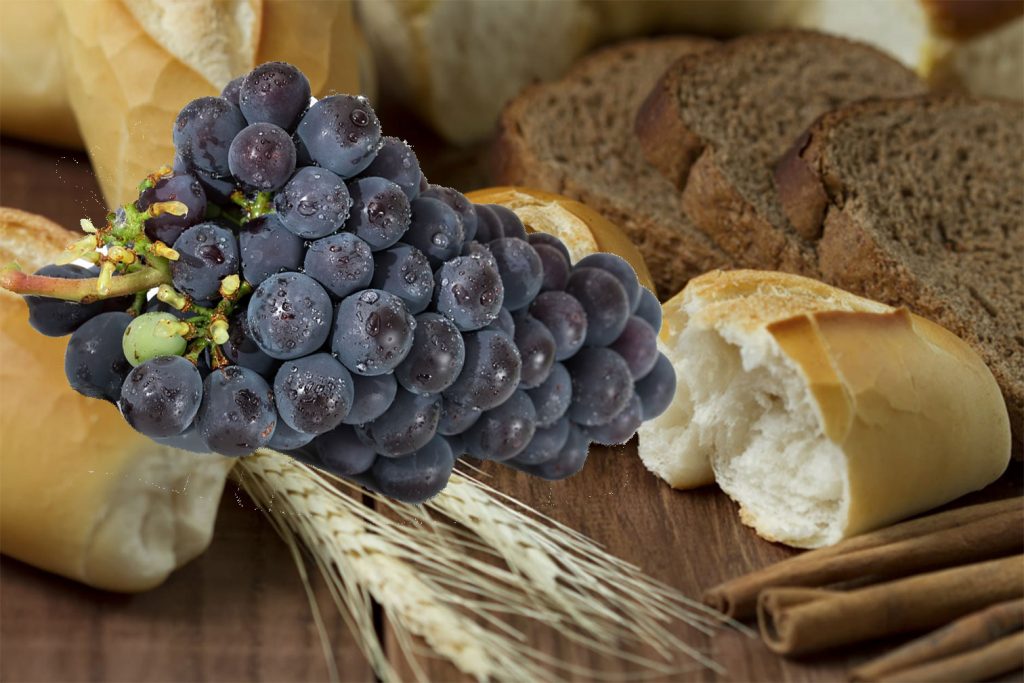 bread and grapes