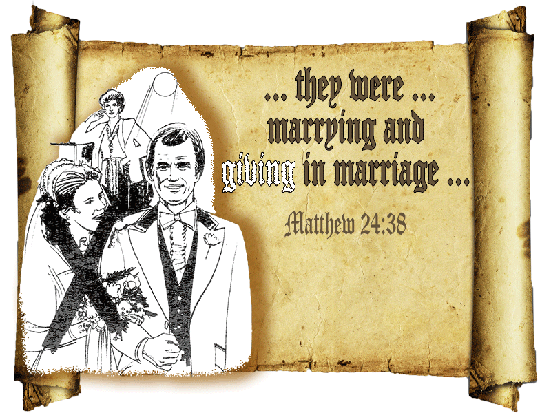 Matthew 24:38 and image of adulterous marriage