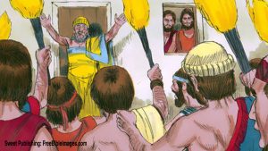 Men surrounding Lot's house men wanted to have sex with Lot's male guests