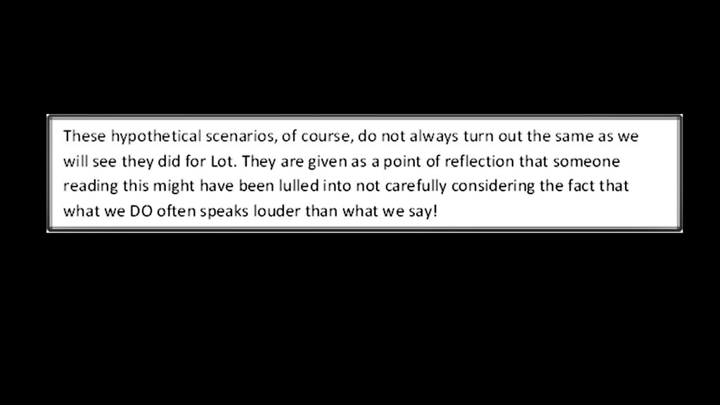 paragraph saying what we do says more than what we say