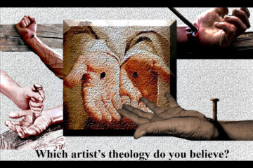 image of nails in hands and wrists of Jesus