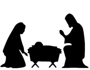 Nativity silhoutte