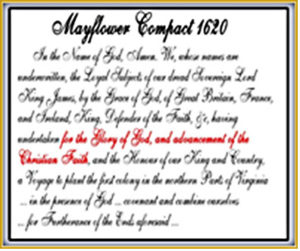 Partial wording from Mayflower Compact