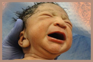 New born crying